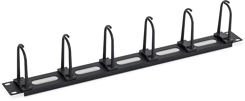 Triton cable management panel RAB-VP-X16-A1, 19", 1U, 6x large hook, black