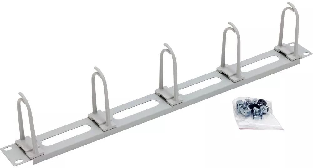 Triton cable management panel RAC-VP-X16-A1, 19", 1U, 6x large hook, grey