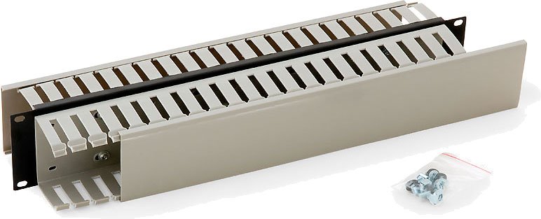 Triton cable management panel double sided RAB-VP-X05-A1, 19", 2U, grey-black