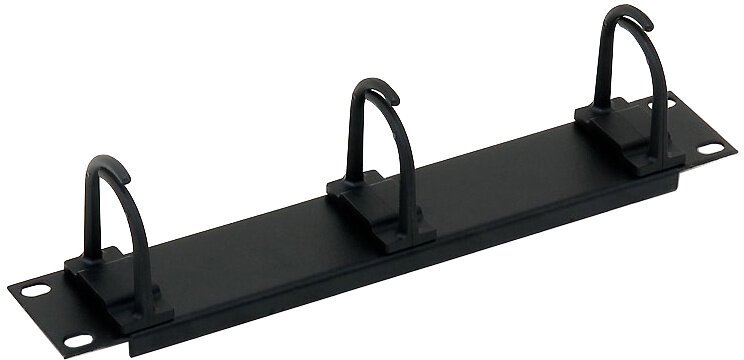 Triton cable management panel RAB-VP-X02-C1, 10", 1U, 3x small hook, black