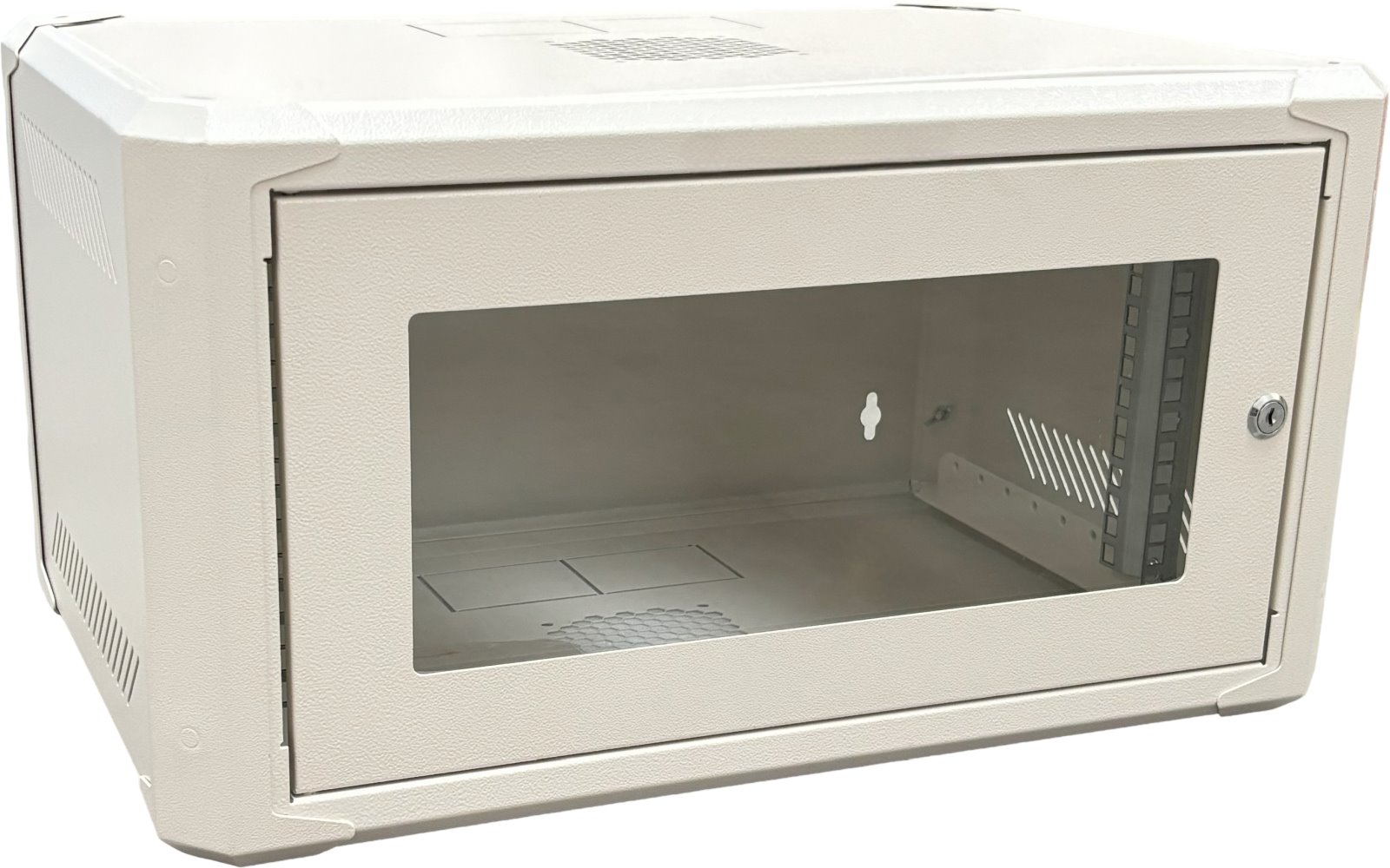 Conexpro networking cabinet 19" 4U/400mm, FLAT PACK, glass door