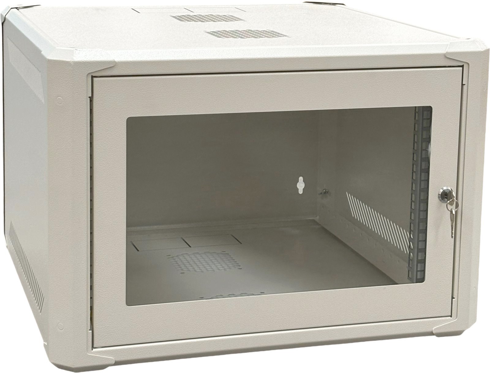 Conexpro networking cabinet 19" 6U/600mm, FLAT PACK, glass door