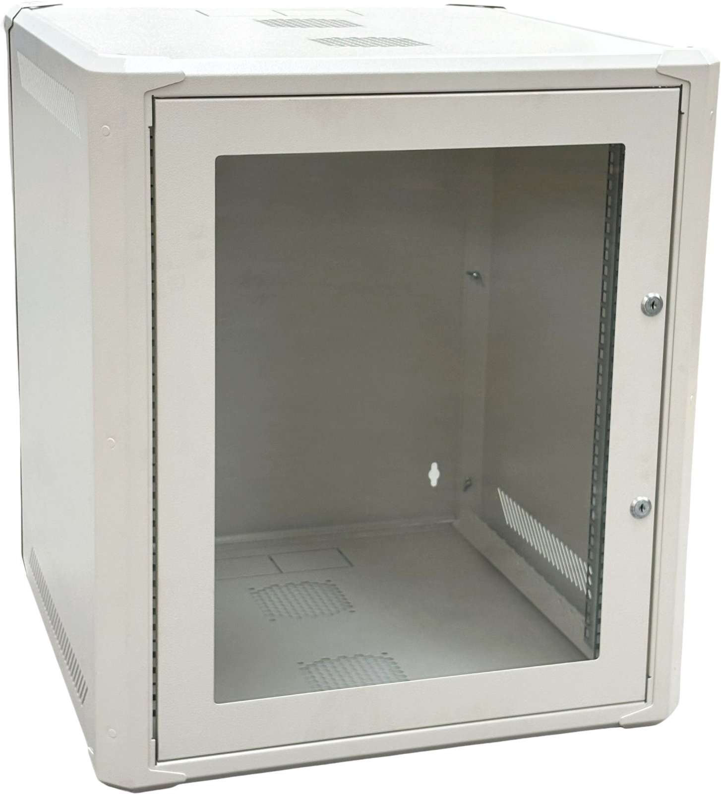 Conexpro networking cabinet 19" 12U/600mm, FLAT PACK, glass door