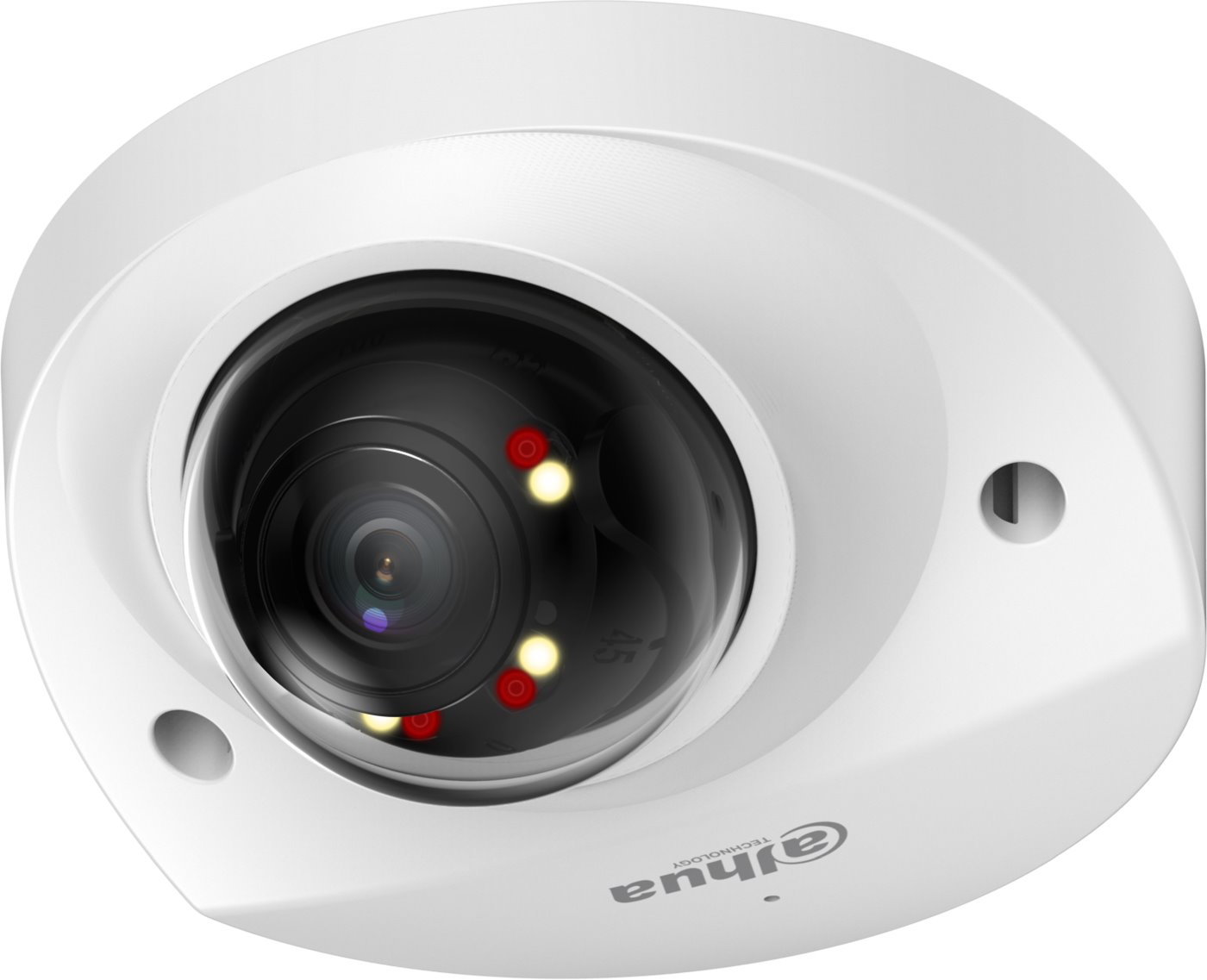 Dahua IP mini dome camera IPC-HDBW2449F-AS-IL-0280B, 4Mpx, 2.8mm, Full-Color, SMD+