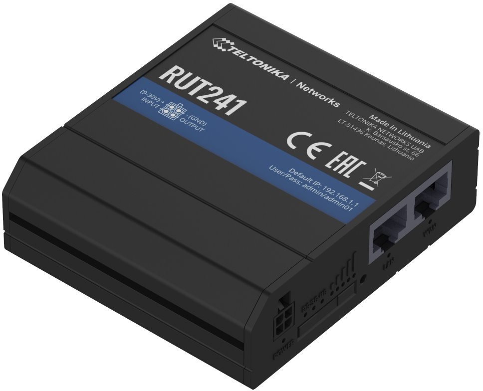 Teltonika RUT241 Industrial cellular LTE Wi-Fi Router