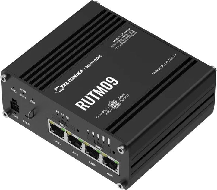 Teltonika RUTM09 Industrial LTE Router, GPS