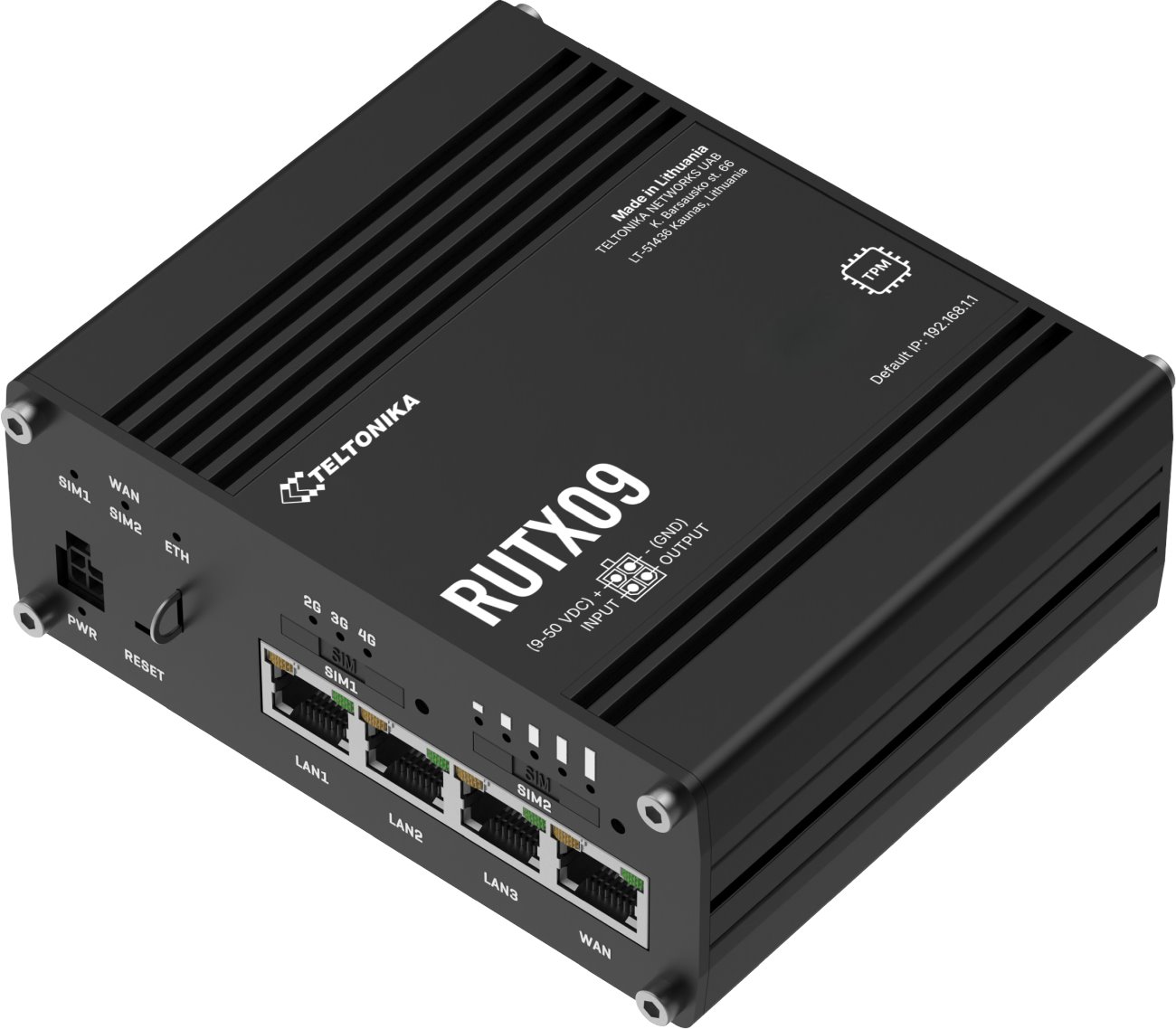 Teltonika RUTX09 Industrial LTE Router, GPS