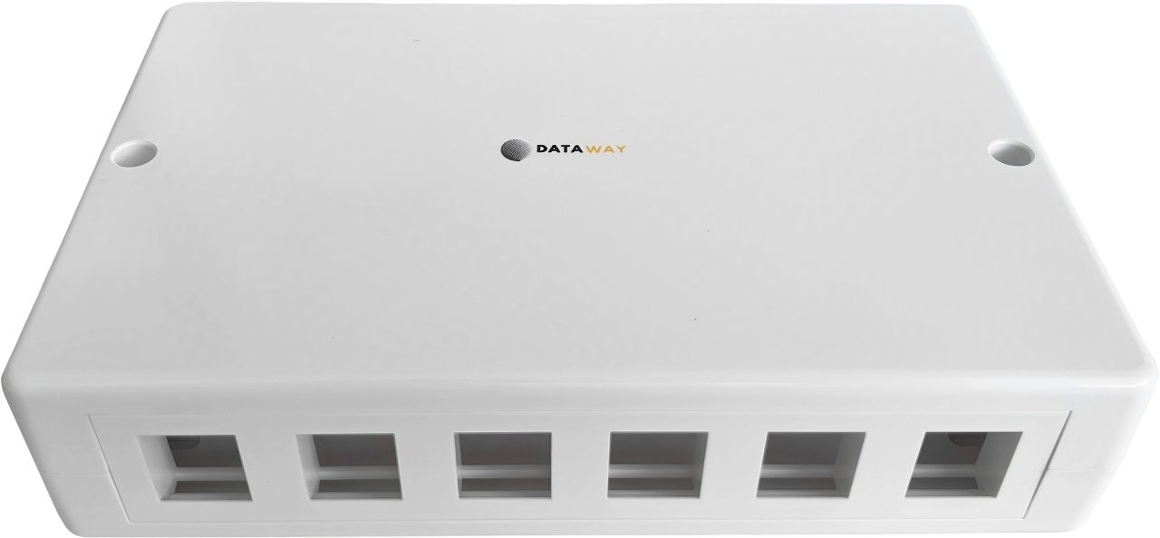 Dataway Modular wall box for 6/12 keystone