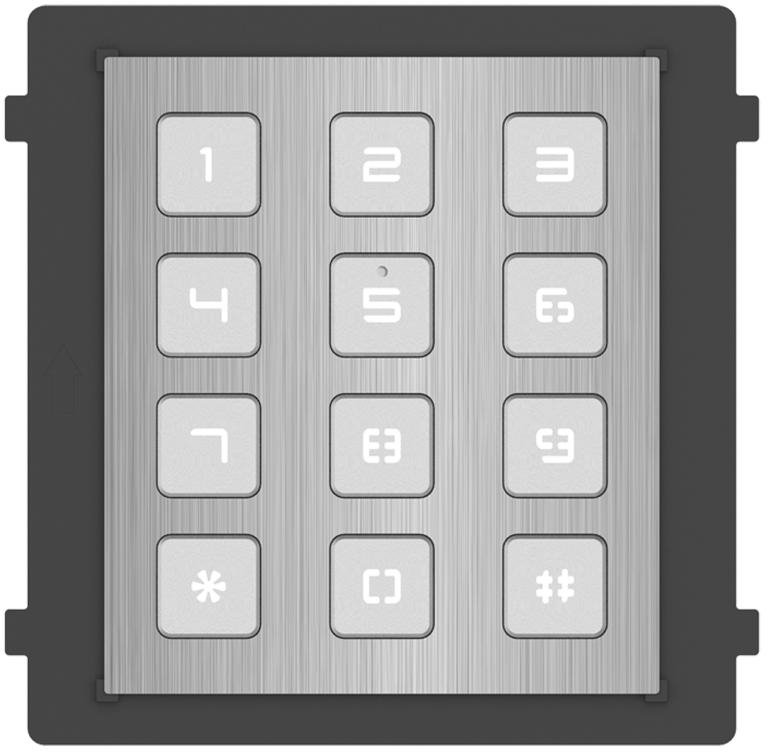 Hikvision DS-KD-KP/S Module with numeric keypad for IP intercom, stainless steel