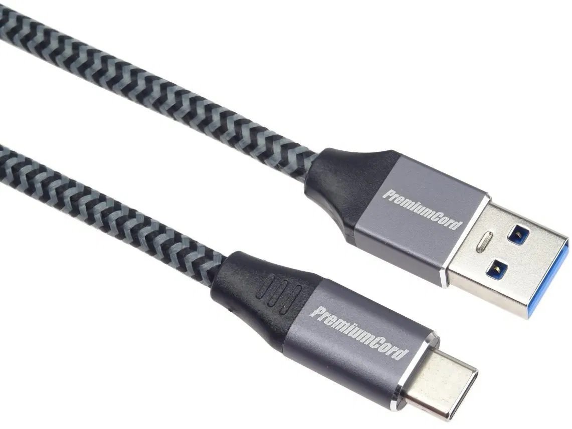 PremiumCord kabel USB-C to USB-A, USB 3.2 Gen 1, 3A, 3m