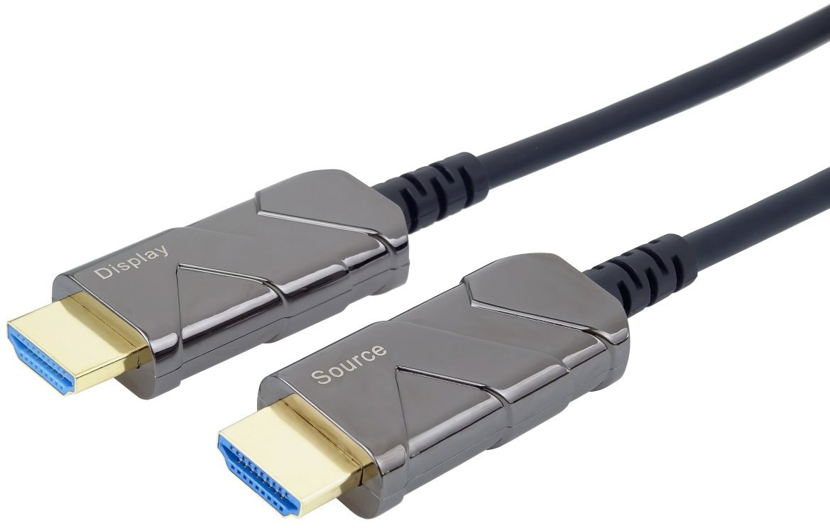 PremiumCord Ultra High Speed HDMI 2.1 optical fiber cable 8K/60Hz, gold-plated connectors, 40m