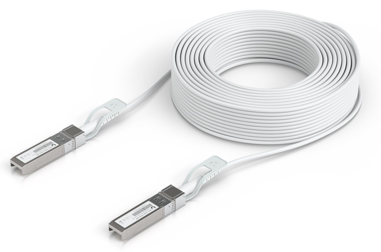 Ubiquiti UACC-Uplink-SFP28-30M, DAC cable, SFP28, white, 30m