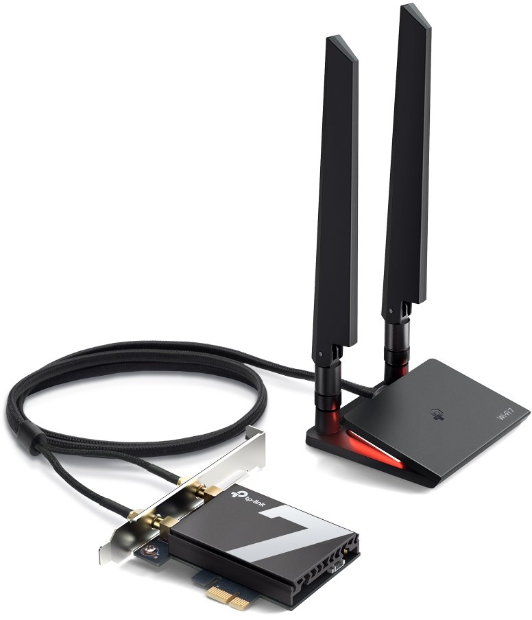 TP-Link Archer TBE550E Tri-Band Wi-Fi 7 PCI Express adapter with Bluetooth