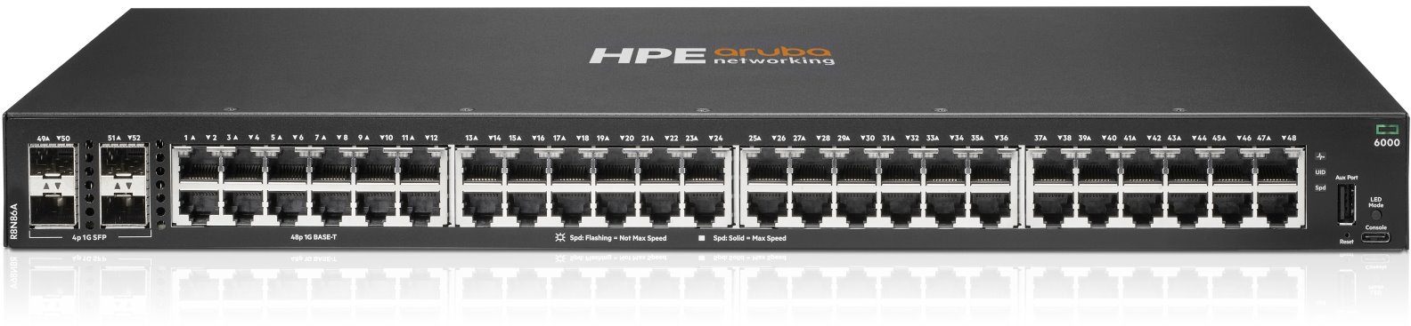 Hewlett Packard Enterprise Aruba 6000 48G 4SFP Managed L3 Gigabit Ethernet (10/100/1000) 1U