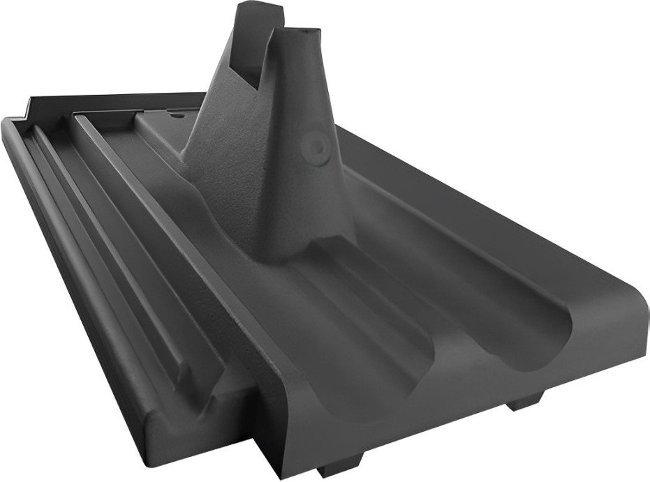 Akusolar roof tile Tondach (Brněnka) with bracket, černá RAL 9005
