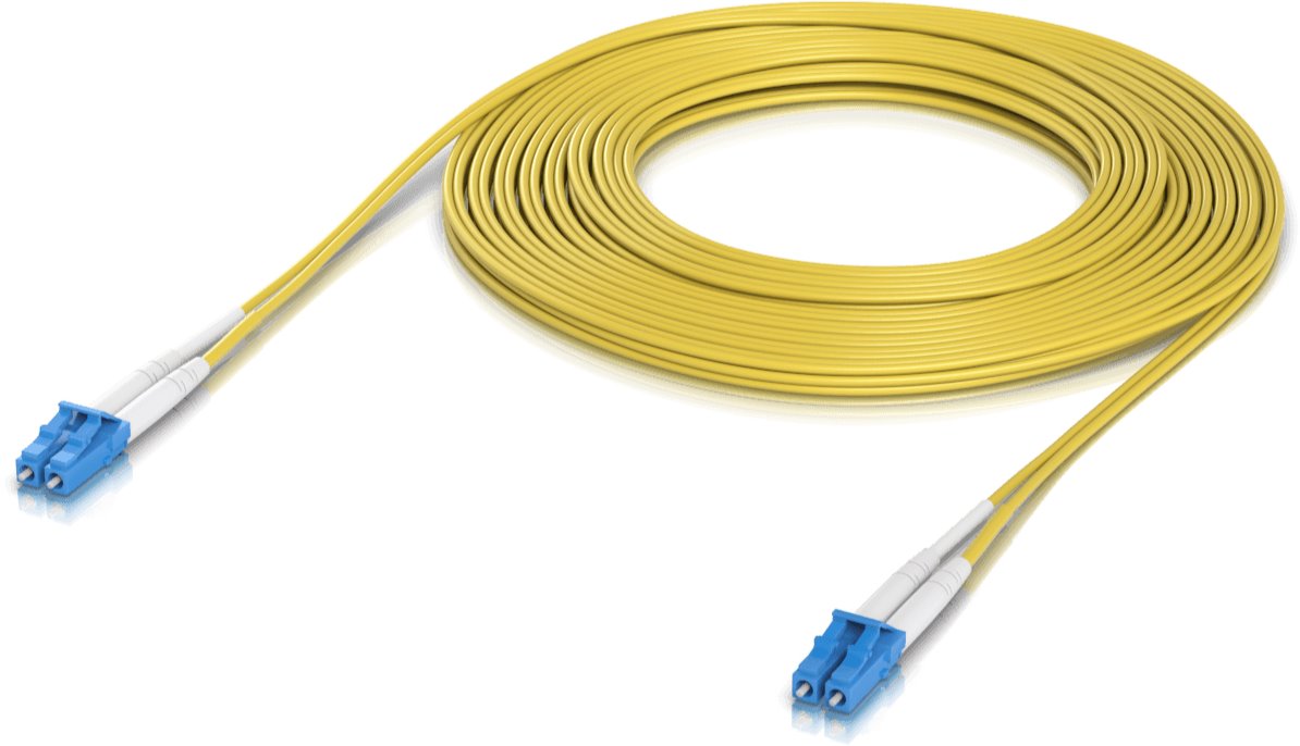 Ubiquiti UACC-OFC-S2-LULU-10M, Fiber patch cord cable, LCupc/LCupc, Duplex, Singlemode, 10m