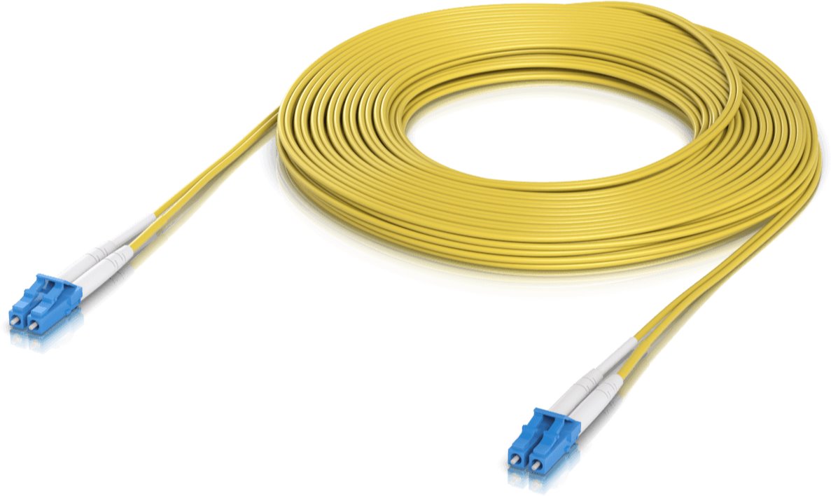 Ubiquiti UACC-OFC-S2-LULU-15M, Fiber patch cord cable, LCupc/LCupc, Duplex, Singlemode, 15m