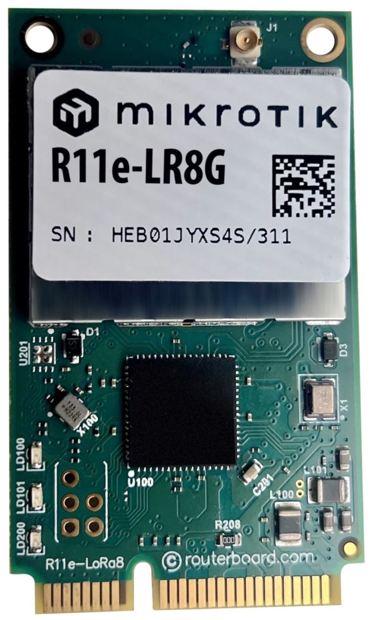 MikroTik R11e-LR8G, LoRa miniPCI-e card, 863-870 MHz