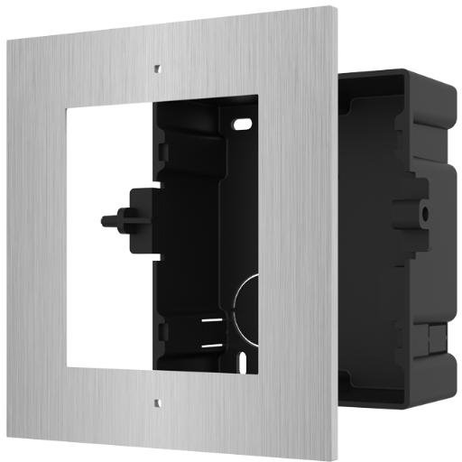 Hikvision DS-KD-ACF1/S, 1x frame for flush mounting of intercom, stainless steel