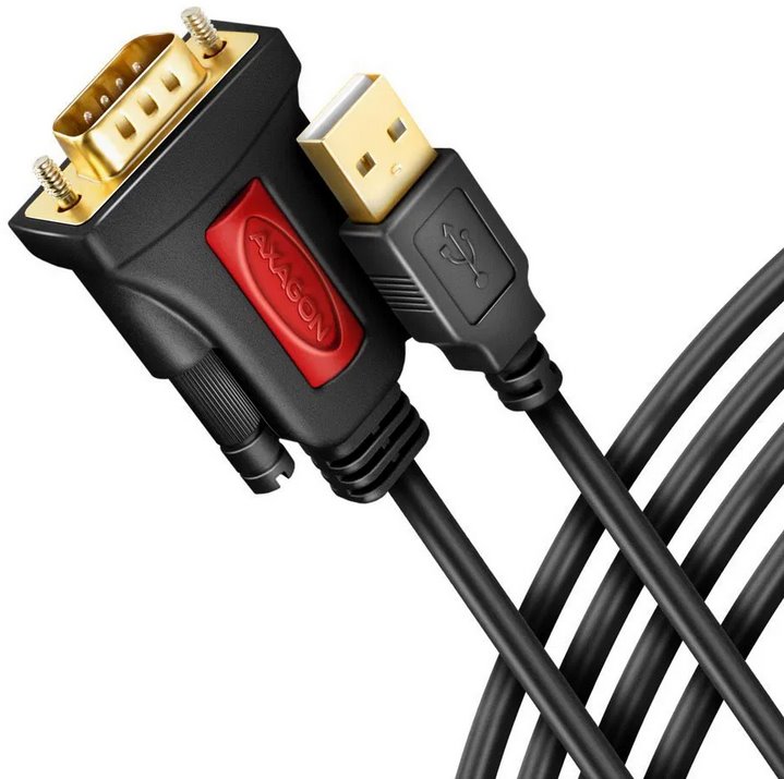 Axagon ADS-1PSN active adapter from USB 2.0 to RS-232 serial port