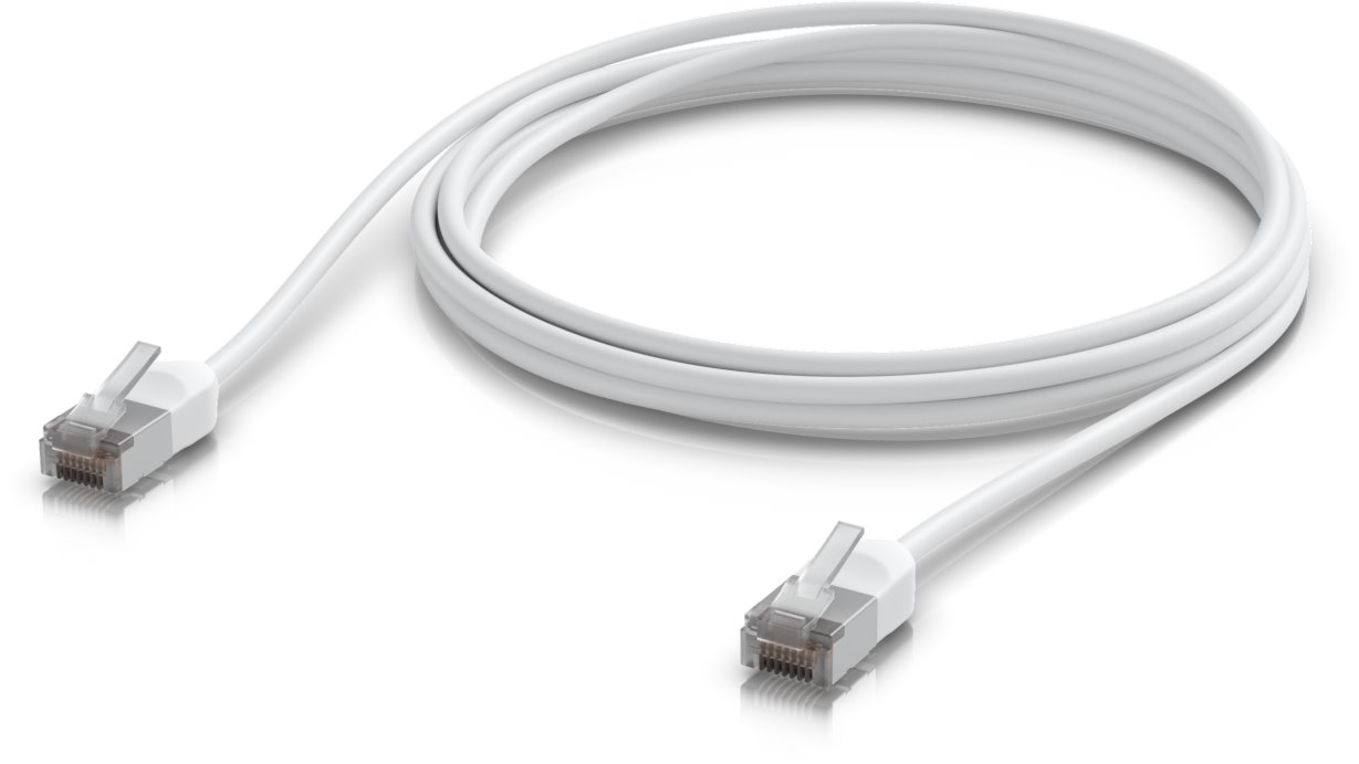 Ubiquiti UniFi outdoor premium Cat6A patch cable, 2m, white