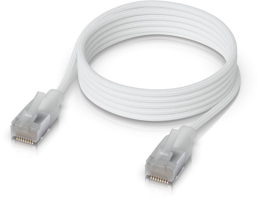 Ubiquiti UniFi Premium Etherlighting patch cable, 1m, Cat6A, white