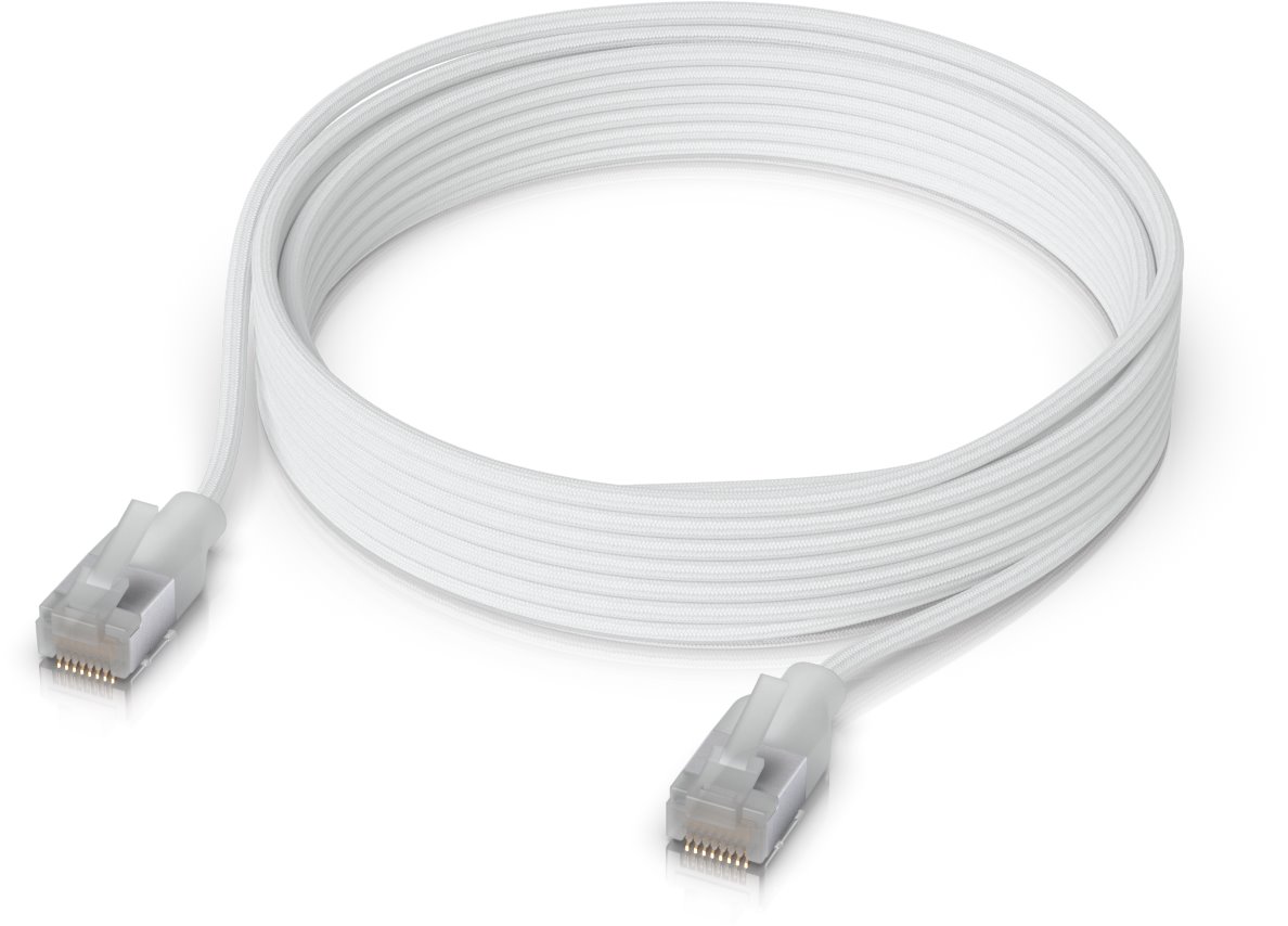 Ubiquiti UniFi Premium Etherlighting patch cable, 3m, Cat6A, white