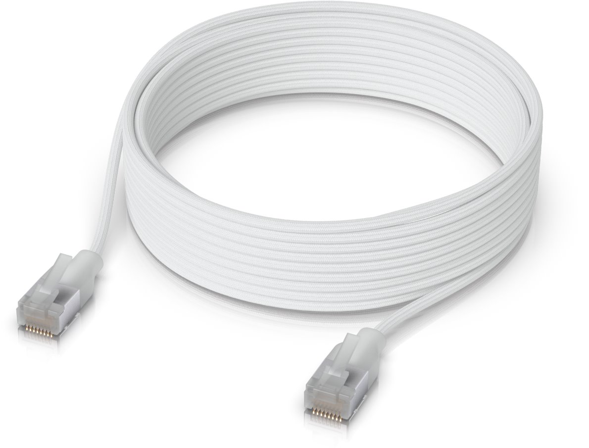 Ubiquiti UniFi Premium Etherlighting patch cable, 5m, Cat6A, white