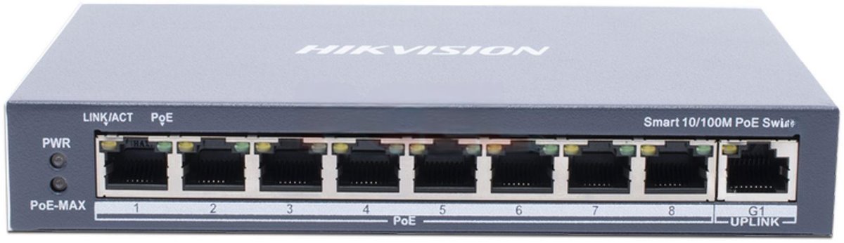 Hikvision DS-3E1309P-EI/M Smart managed PoE switch, 8x PoE, 60W