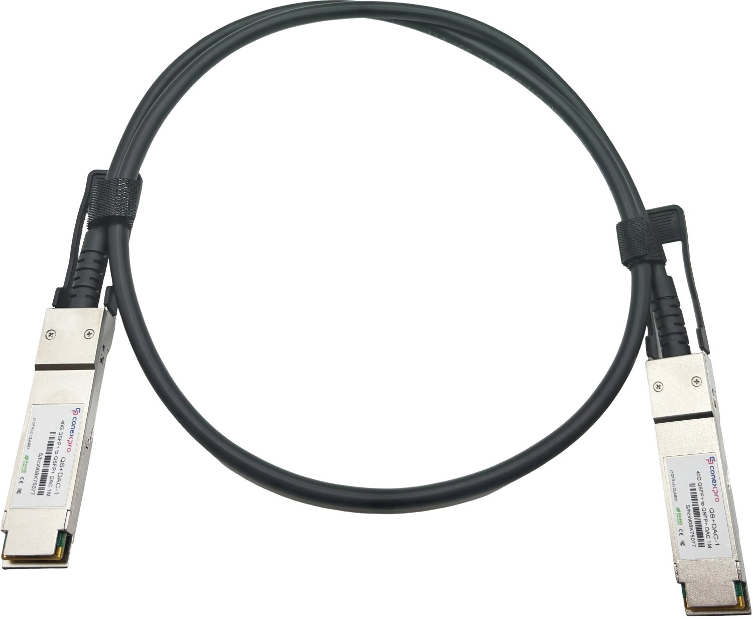 Conexpro 40G QSFP+ DAC cable, 1m