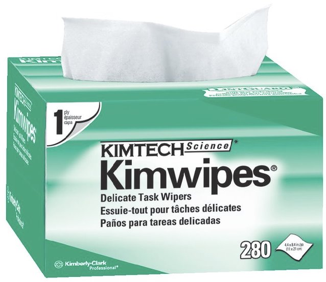 Kimwipes dust-free cleaning wipes, 280 pcs