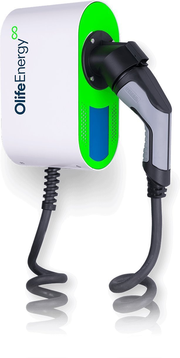 OlifeEnergy WallBox PLUS, charging station with twisted cable, 22kW