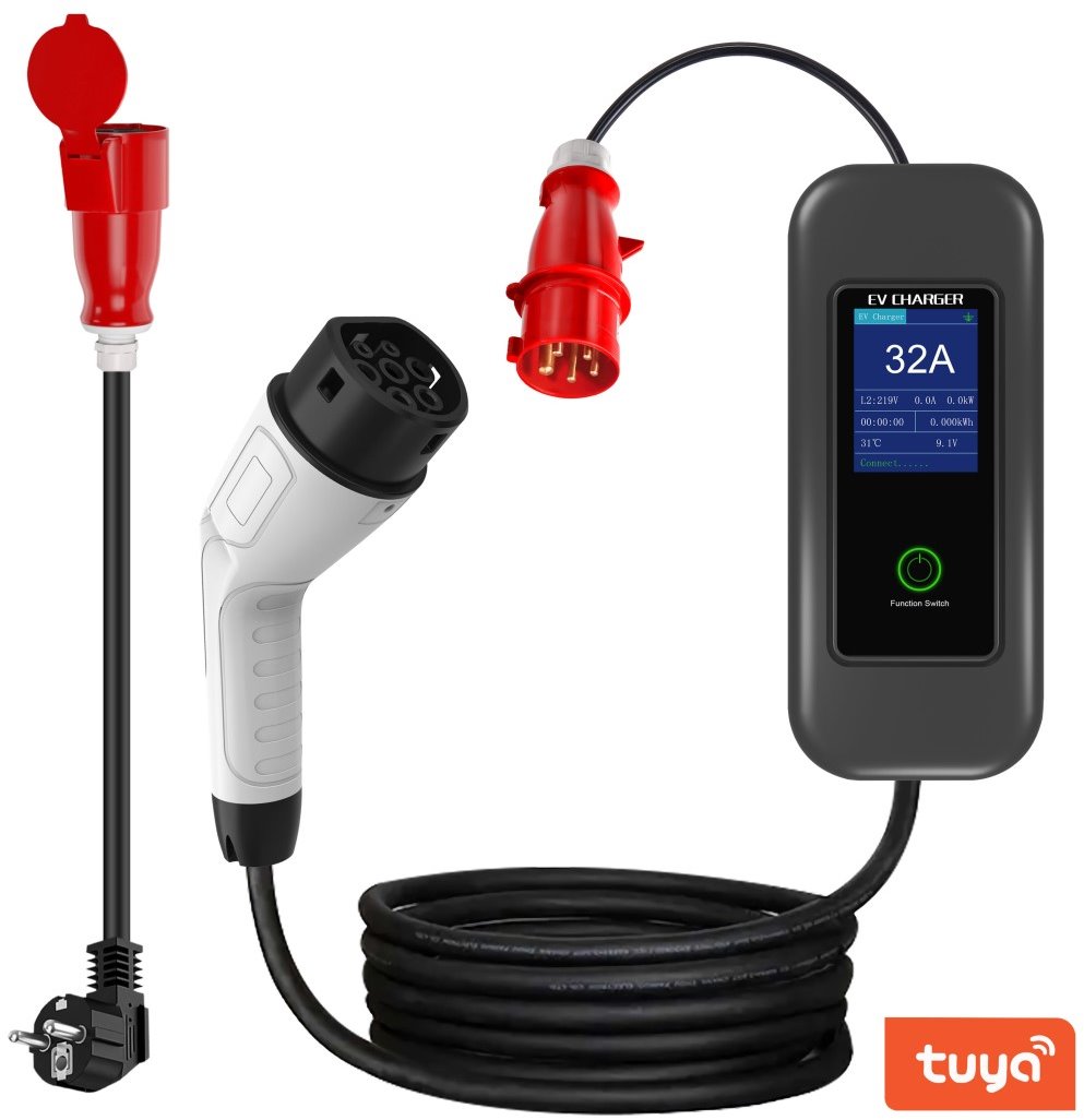 Immax travel charging station NEO LITE for electric vehicles EV/PHEV AC Type 2, 22 kW, Tuya