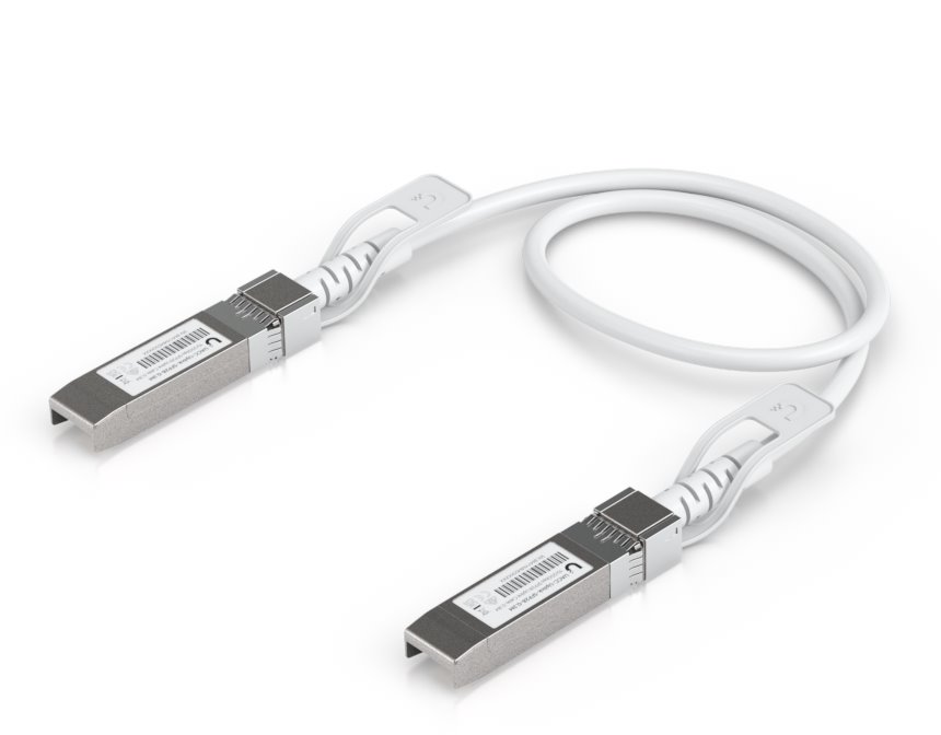 Ubiquiti UACC-Uplink-SFP28-0.3M, DAC cable, SFP28, white, 0.3m