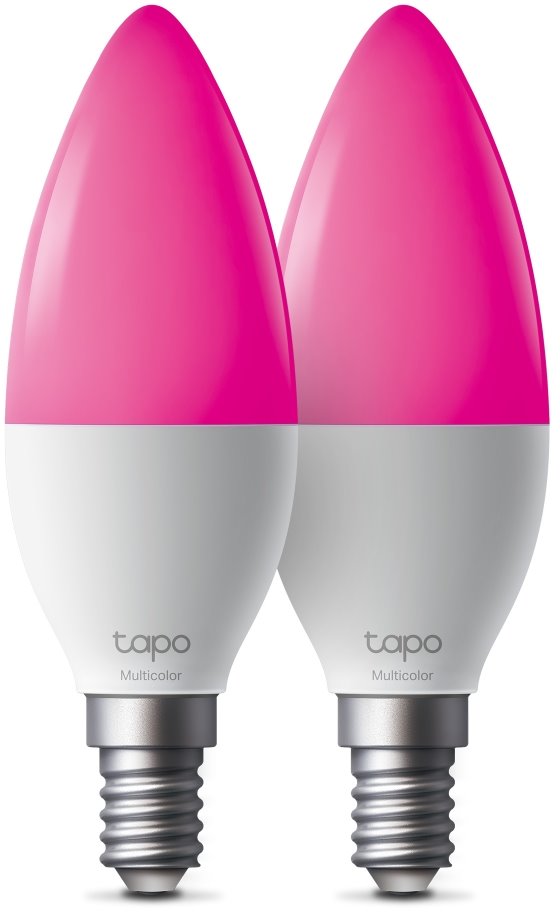TP-Link Tapo L430C, Smart Wi-Fi LED multicolor bulb, 2500-6500K, E14, 2 pack