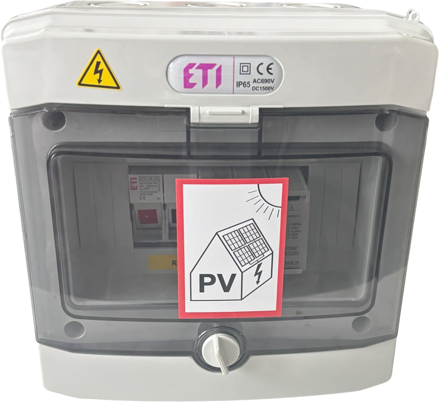 Distribution box for PV, 1 string, 1 surge protector, 1000V DC