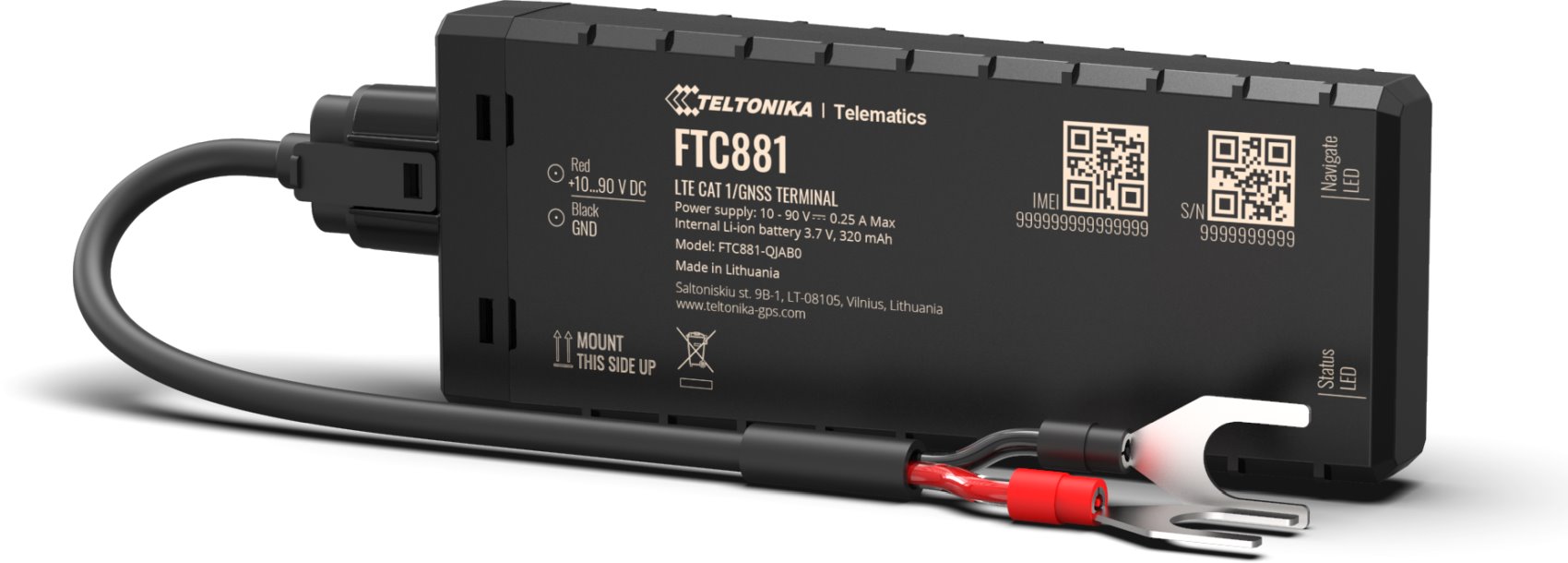 Teltonika Telematics FTC881, Vehicle GPS tracker with 4G LTE Cat 1