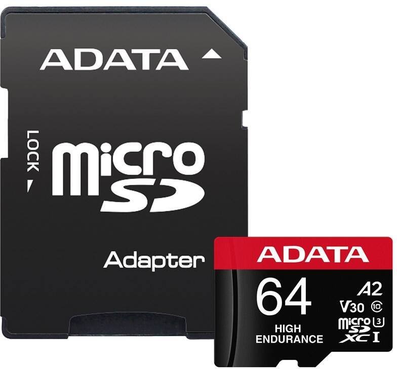 ADATA Micro SDXC 64GB High Endurance + SD adapter