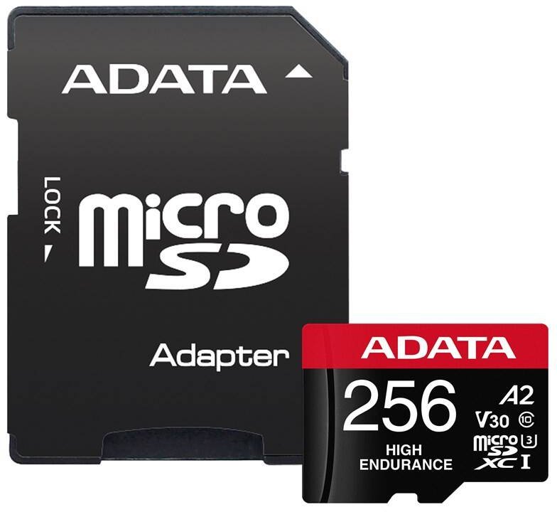 ADATA Micro SDXC 256GB High Endurance + SD adapter