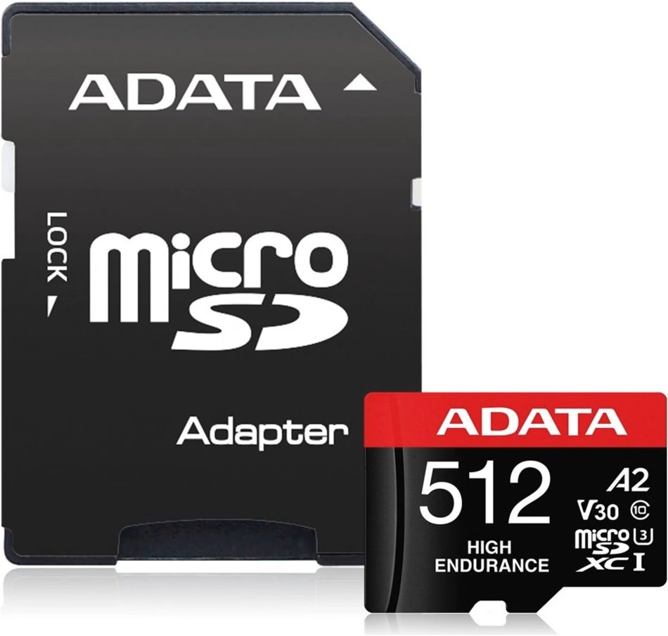 ADATA Micro SDXC 512GB High Endurance + SD adapter