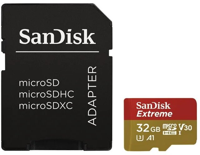 SanDisk Micro SDHC Extreme 32GB + SD adapter