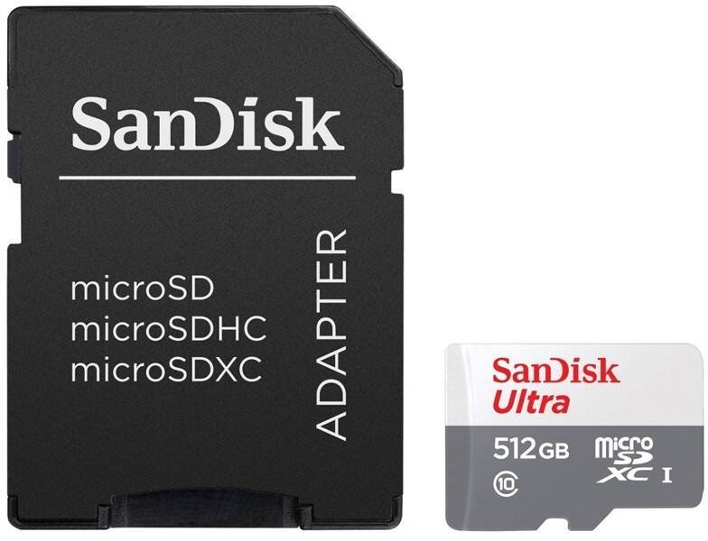 SanDisk Micro SDXC Ultra 512GB + SD adapter (GN6MA)