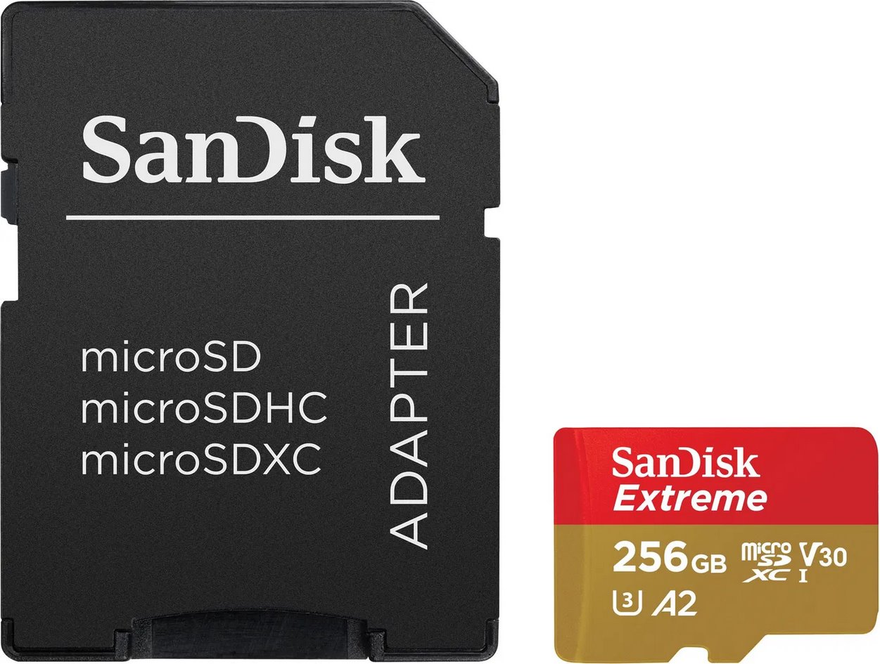 SanDisk Micro SDXC Extreme 256GB + SD adapter