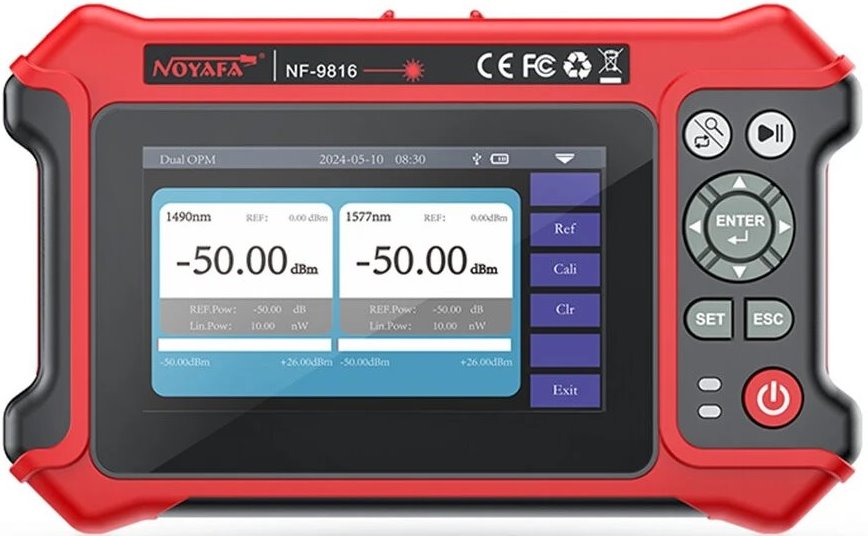 NOYAFA NF-9816 OTDR Optical fiber tester 1310/1550nm, VFL, OPM, and RJ45