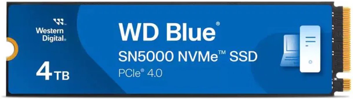 WD Blue SN5000 NVMe SSD, M.2, 4TB