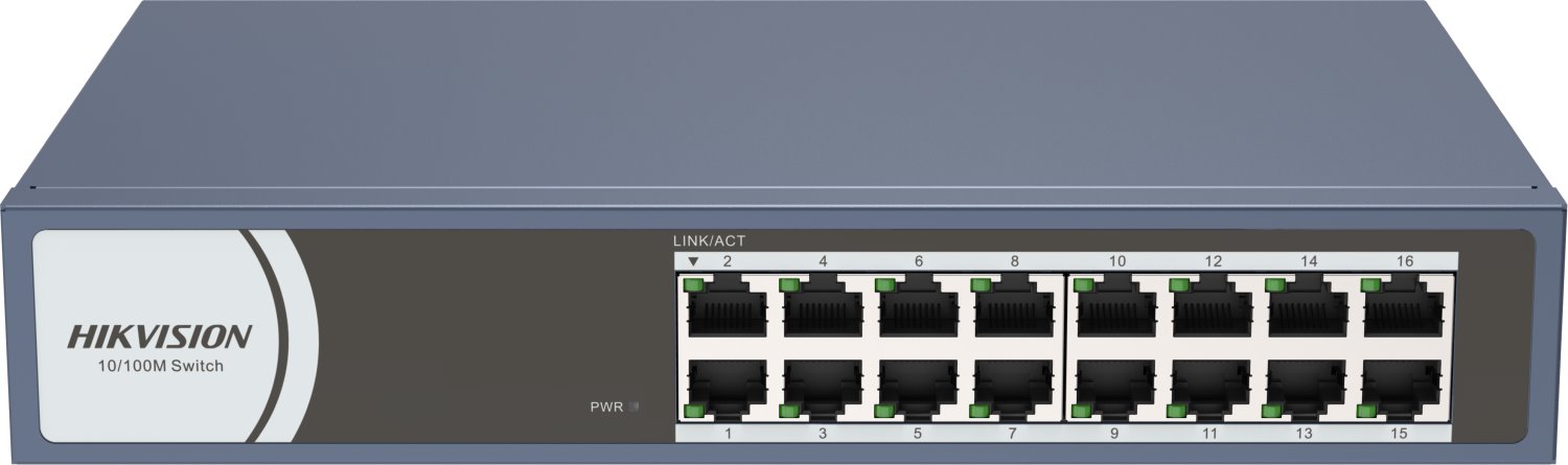 Hikvision DS-3E0116R-O Switch, 16x LAN
