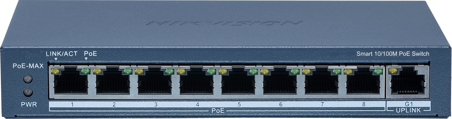 Hikvision DS-3E1309P-EI(B) Smart managed PoE switch, 8x PoE, 110W