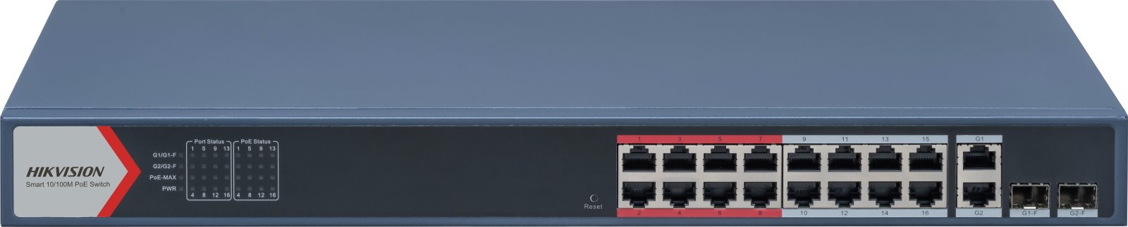 Hikvision DS-3E1318P-EI(B) Smart managed PoE switch, 16x PoE, 230W