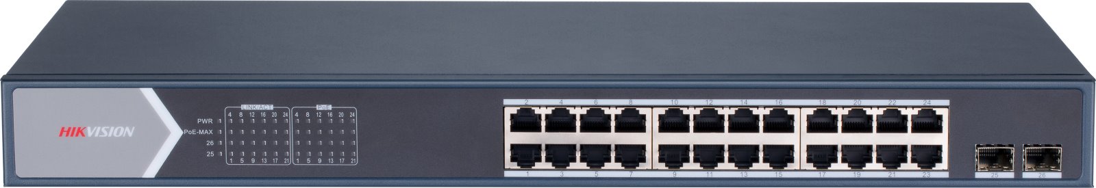 Hikvision DS-3E1526P-SI Smart managed PoE switch, 24x PoE, 370W