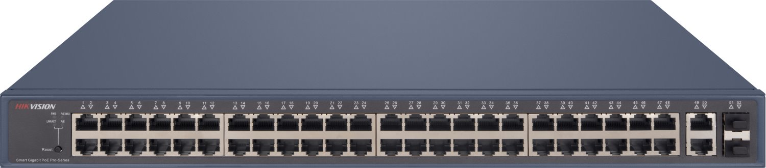 Hikvision DS-3E1552P-SI Smart managed PoE switch, 48x PoE, 470W